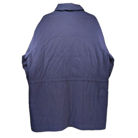 Towne by London Fog Men’s Chore Coat L – Navy, Plaid Lined, 90s Vintage Utility - Picture 10 of 10